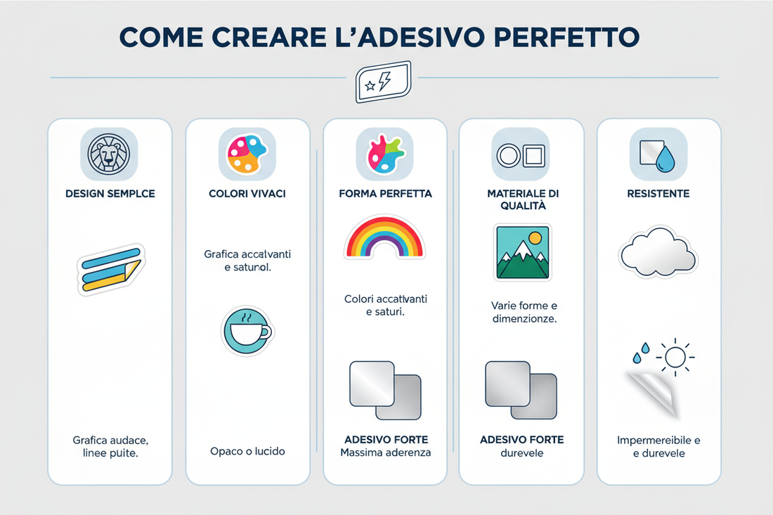 Come creare un adesivo perfetto