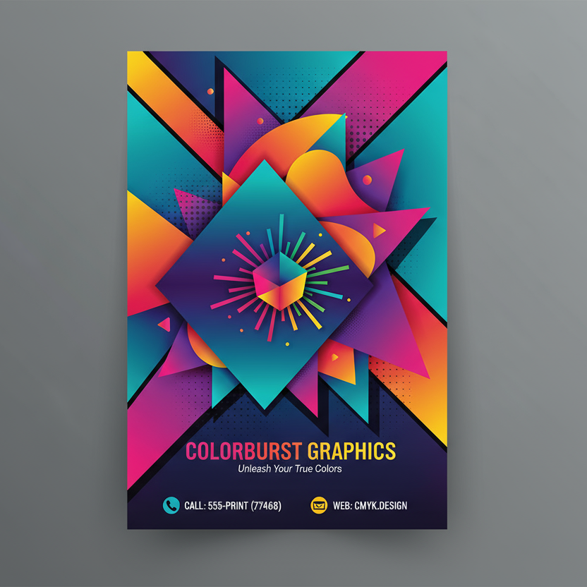 flyer personalizzati formato a5 ricchi di colori quadrocromia CMYK