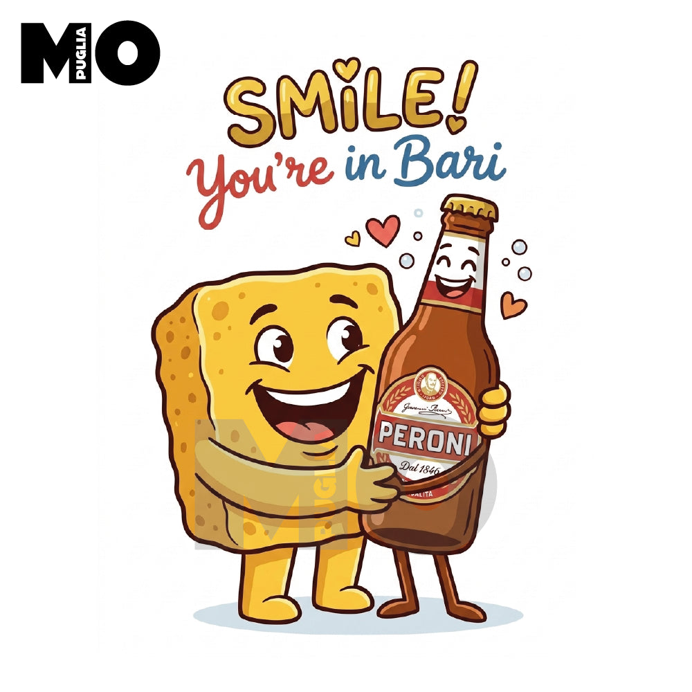 T-shirt Mopuglia Smile! You're in Bari (Sgagliozza & Birra)