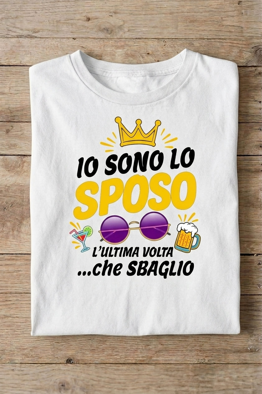 T-Shirt Futuro Sposo Divertente - Addio al Celibato