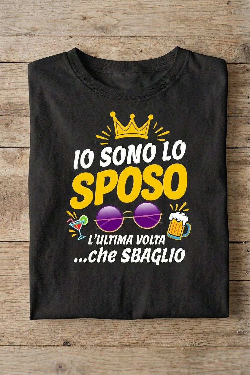 T-Shirt Futuro Sposo Divertente - Addio al Celibato