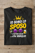 T-Shirt Futuro Sposo Divertente - Addio al Celibato